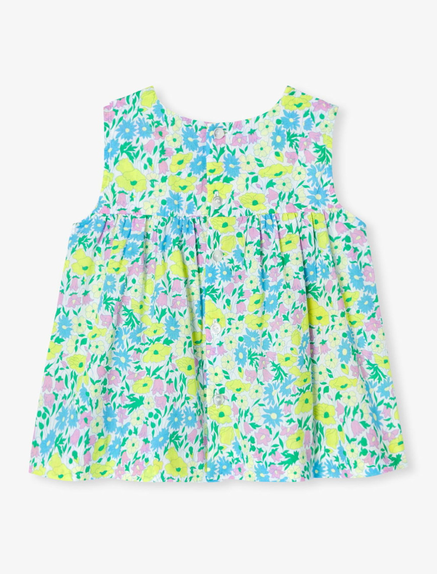 Jacadi Paris Kız Bebek Çiçek Desenli Kolsuz Bluz Jacadi Paris Kız Bebek Çiçek Desenli Kolsuz Bluz