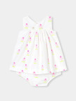 Jacadi Paris Yenidoğan Kız Bebek Çiçek Motifli Poplin Elbise Jacadi Paris Yenidoğan Kız Bebek Çiçek Motifli Poplin Elbise