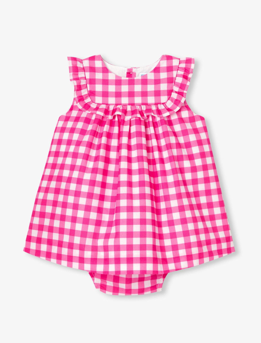 Jacadi Paris Yenidoğan Kız Bebek Pötikareli Poplin Elbise Jacadi Paris Yenidoğan Kız Bebek Pötikareli Poplin Elbise