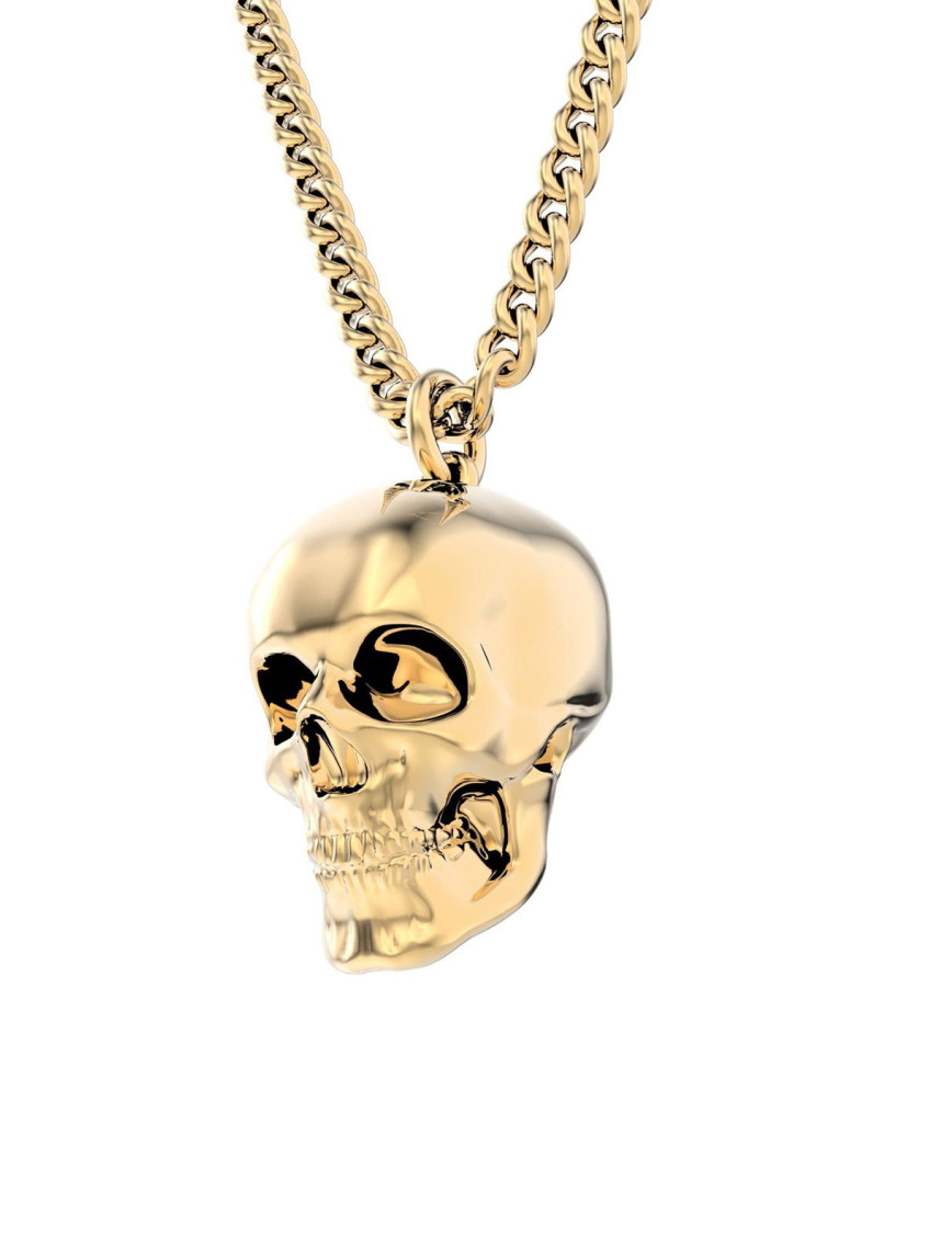 Chocli 18 Ayar Altın Kaplama Skull Kolye Chocli 18 Ayar Altın Kaplama Skull Kolye