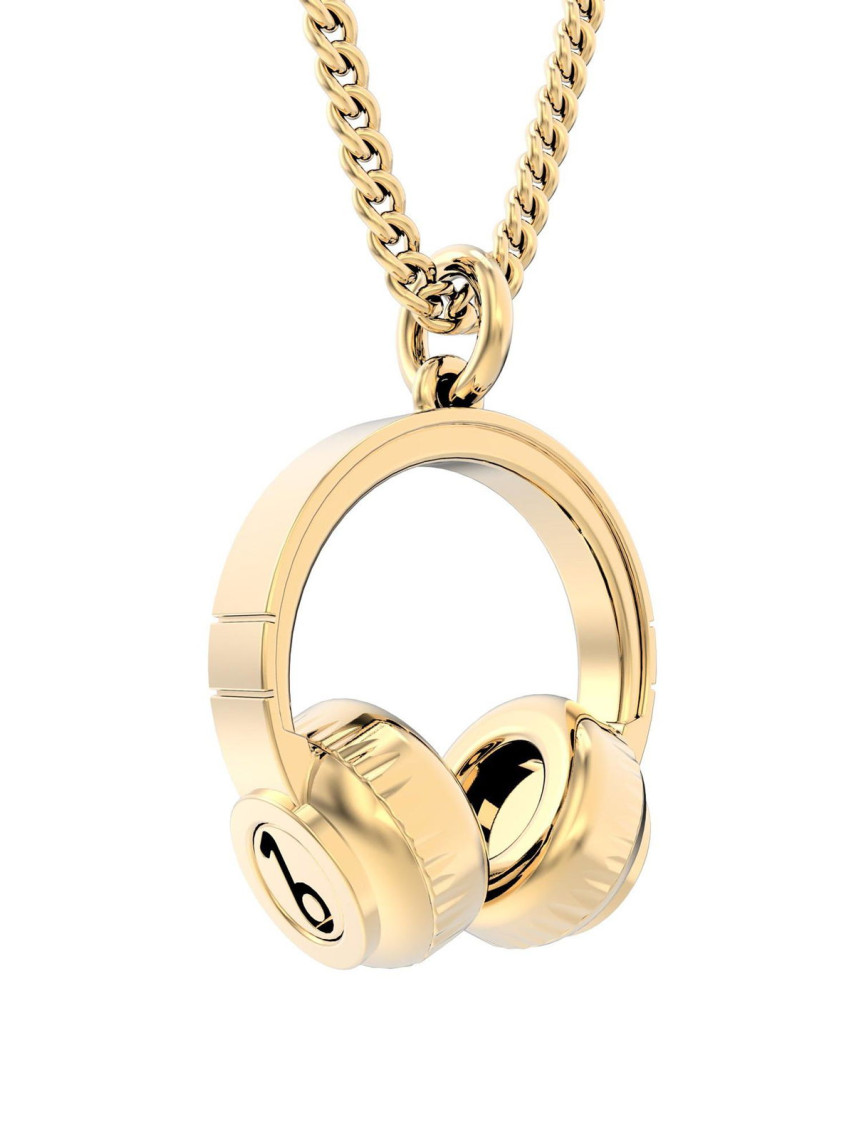 Chocli 18 Ayar Altın Kaplama Kulaklık Kolye Chocli 18 Ayar Altın Kaplama Kulaklık Kolye