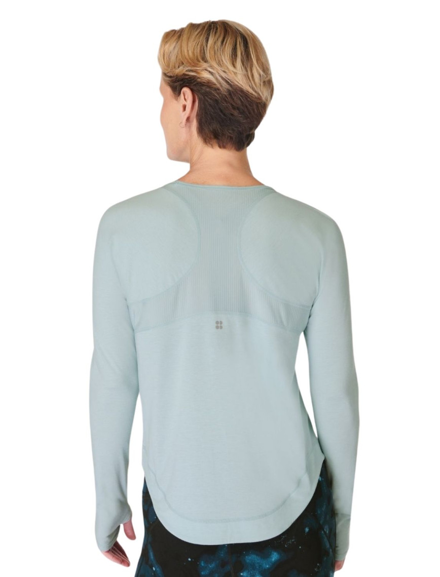 Sweaty Betty Breathe Easy Long Sleeve Top Kadın Mavi Koşu Tişört Sweaty Betty Breathe Easy Long Sleeve Top Kadın Mavi Koşu Tişört