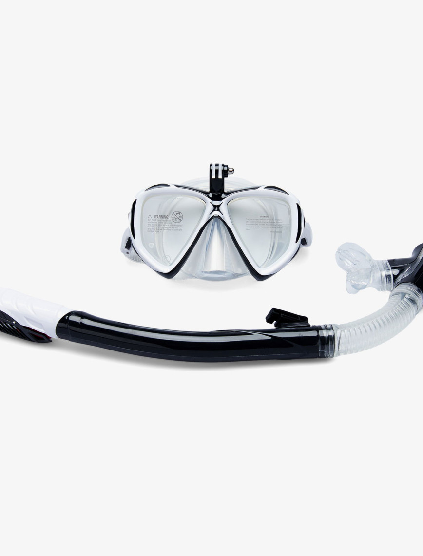 Speedo Dual Lenses Combo Unisex Siyah Şnorkel Speedo Dual Lenses Combo Unisex Siyah Şnorkel