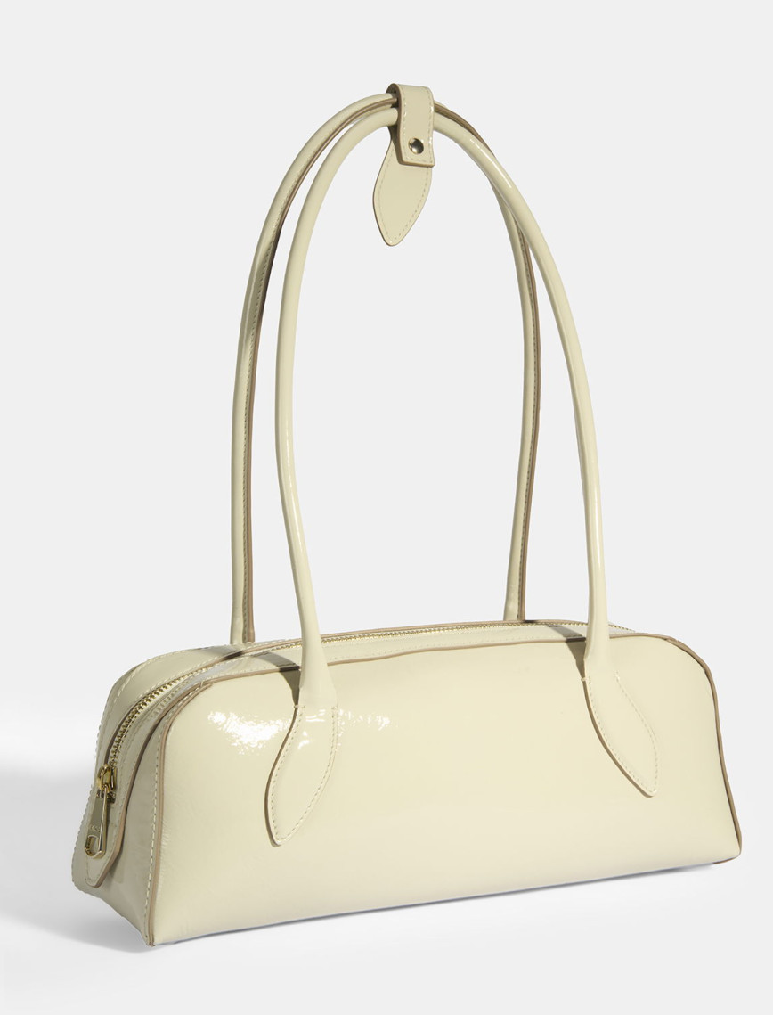 Limited Edition Bej Kadın Yaprak Detaylı Deri Omuz Çantası Limited Edition Bej Kadın Yaprak Detaylı Deri Omuz Çantası