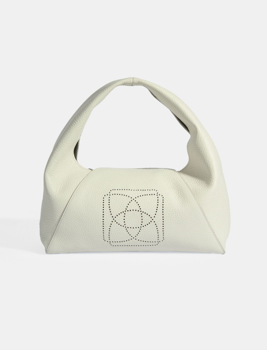 Kadın Kahve Logo Baskılı Deri El Çantası Kadın Kahve Logo Baskılı Deri El Çantası