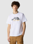 The North Face Mountain Line Erkek Beyaz T-Shirt The North Face Mountain Line Erkek Beyaz T-Shirt