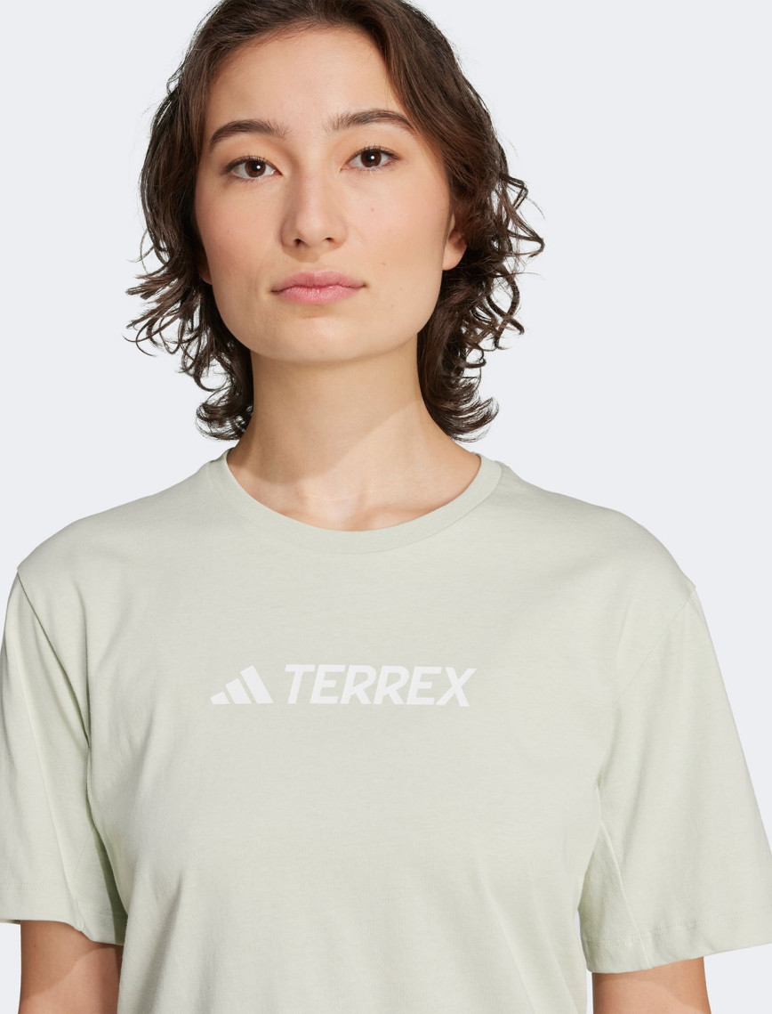 adidas Terrex Classic Logo Kadın Yeşil T-Shirt adidas Terrex Classic Logo Kadın Yeşil T-Shirt