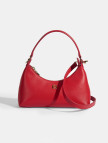 Kadın Kırmızı Omuz Askılı Mini Deri El Çantası