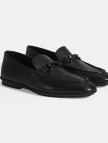 Erkek Siyah Slip-On Deri Loafer Erkek Siyah Slip-On Deri Loafer