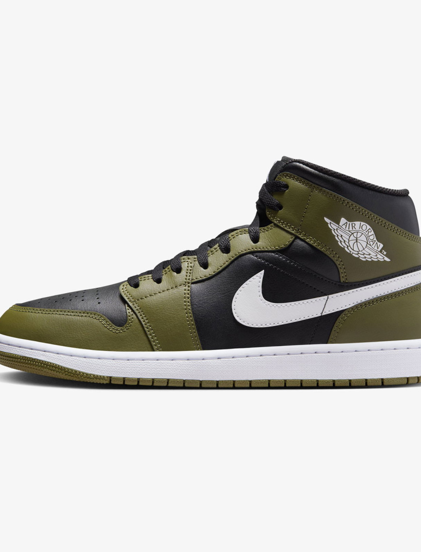 Jordan Air 1 Mid Erkek Siyah Spor Ayakkabı Jordan Air 1 Mid Erkek Siyah Spor Ayakkabı