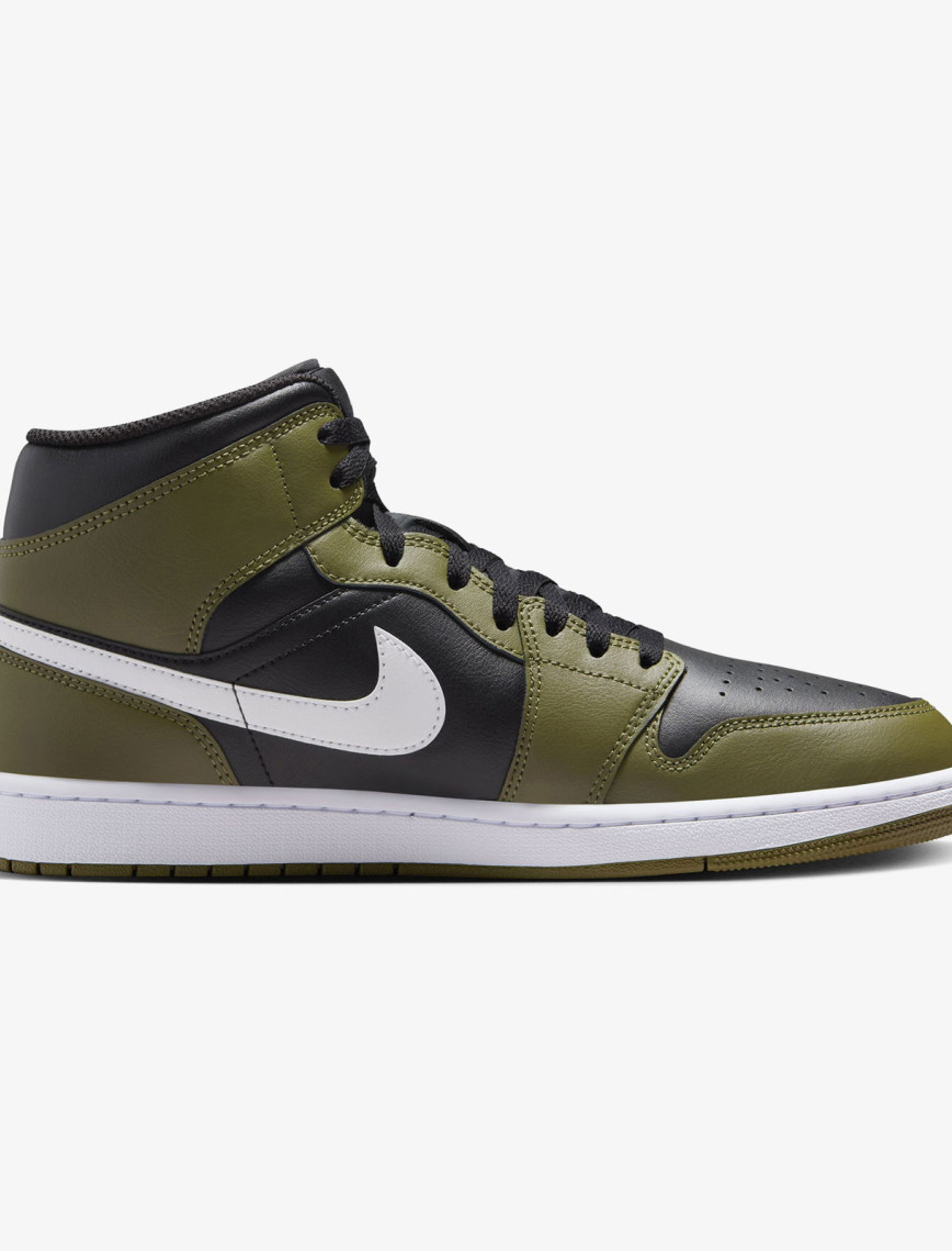 Jordan Air 1 Mid Erkek Siyah Spor Ayakkabı Jordan Air 1 Mid Erkek Siyah Spor Ayakkabı