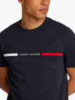 Tommy Hilfiger Chest Insert Erkek Mavi T-Shirt Tommy Hilfiger Chest Insert Erkek Mavi T-Shirt