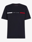 Tommy Hilfiger Chest Insert Erkek Mavi T-Shirt Tommy Hilfiger Chest Insert Erkek Mavi T-Shirt