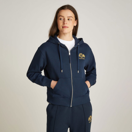 Tommy Hilfiger Reg Varsity Zip Kadın Lacivert Sweatshirt