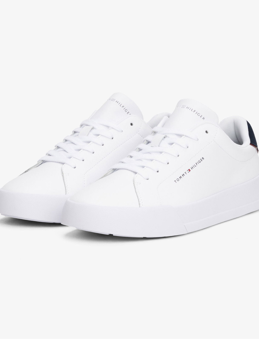 Tommy Hilfiger Court Detail Erkek Beyaz Sneaker Tommy Hilfiger Court Detail Erkek Beyaz Sneaker