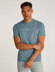 Calvin Klein Structured Embroidery Erkek Mavi T-Shirt Calvin Klein Structured Embroidery Erkek Mavi T-Shirt
