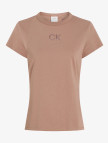 Calvin Klein Slim Kadın Kahverengi T-Shirt Calvin Klein Slim Kadın Kahverengi T-Shirt