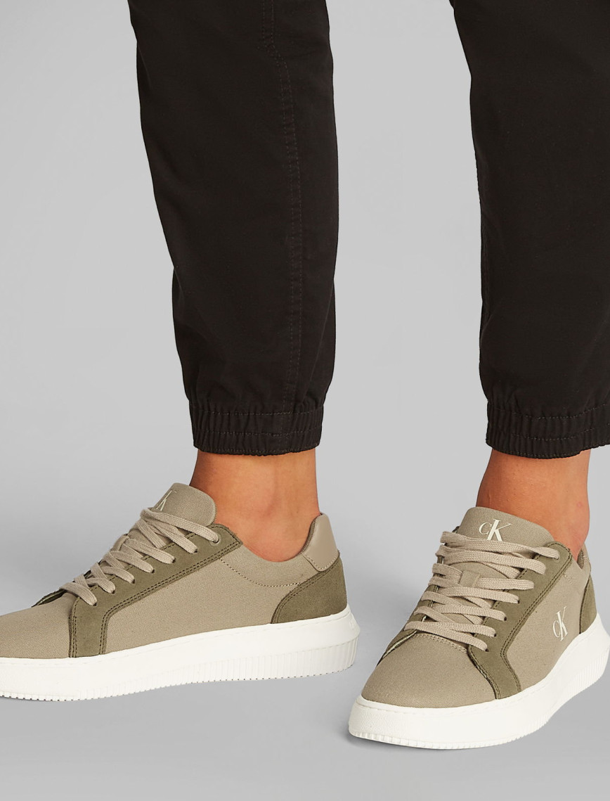 Calvin Klein Canvas Erkek Yeşil Sneaker Calvin Klein Canvas Erkek Yeşil Sneaker