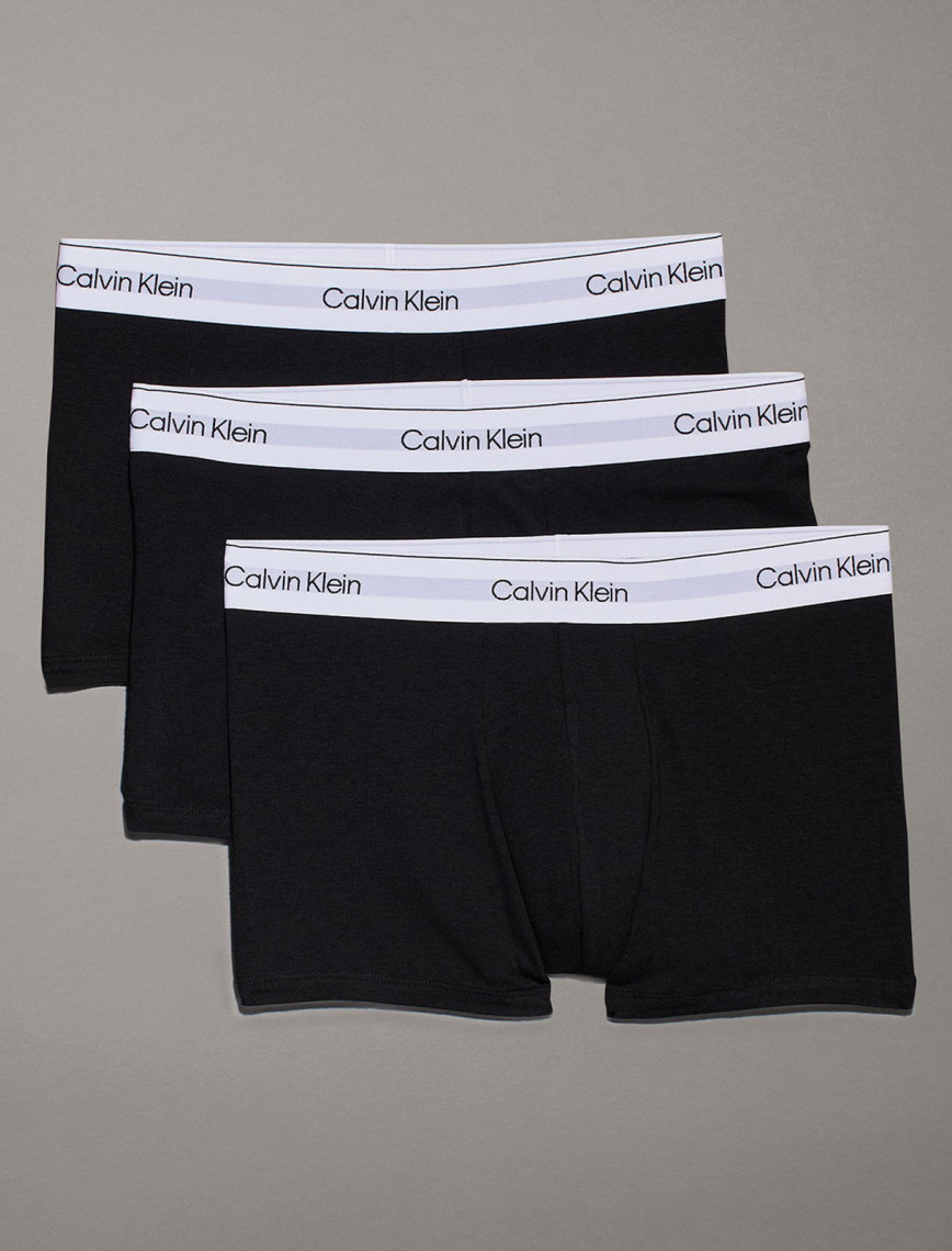 Calvin Klein Trunk 3'lü Erkek Siyah Beyaz Bantlı Boxer Calvin Klein Trunk 3'lü Erkek Siyah Beyaz Bantlı Boxer
