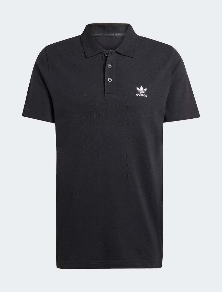 adidas Trefoil Essentials Erkek Siyah Polo adidas Trefoil Essentials Erkek Siyah Polo