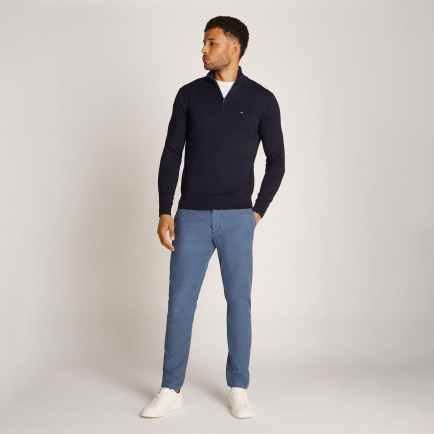 Tommy Hilfiger Erkek Mavi Triko