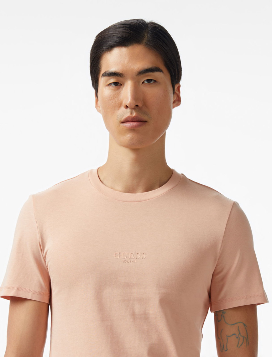 Guess Aidy Cn Mid Organiceam 180 Erkek Pembe T-Shirt Guess Aidy Cn Mid Organiceam 180 Erkek Pembe T-Shirt