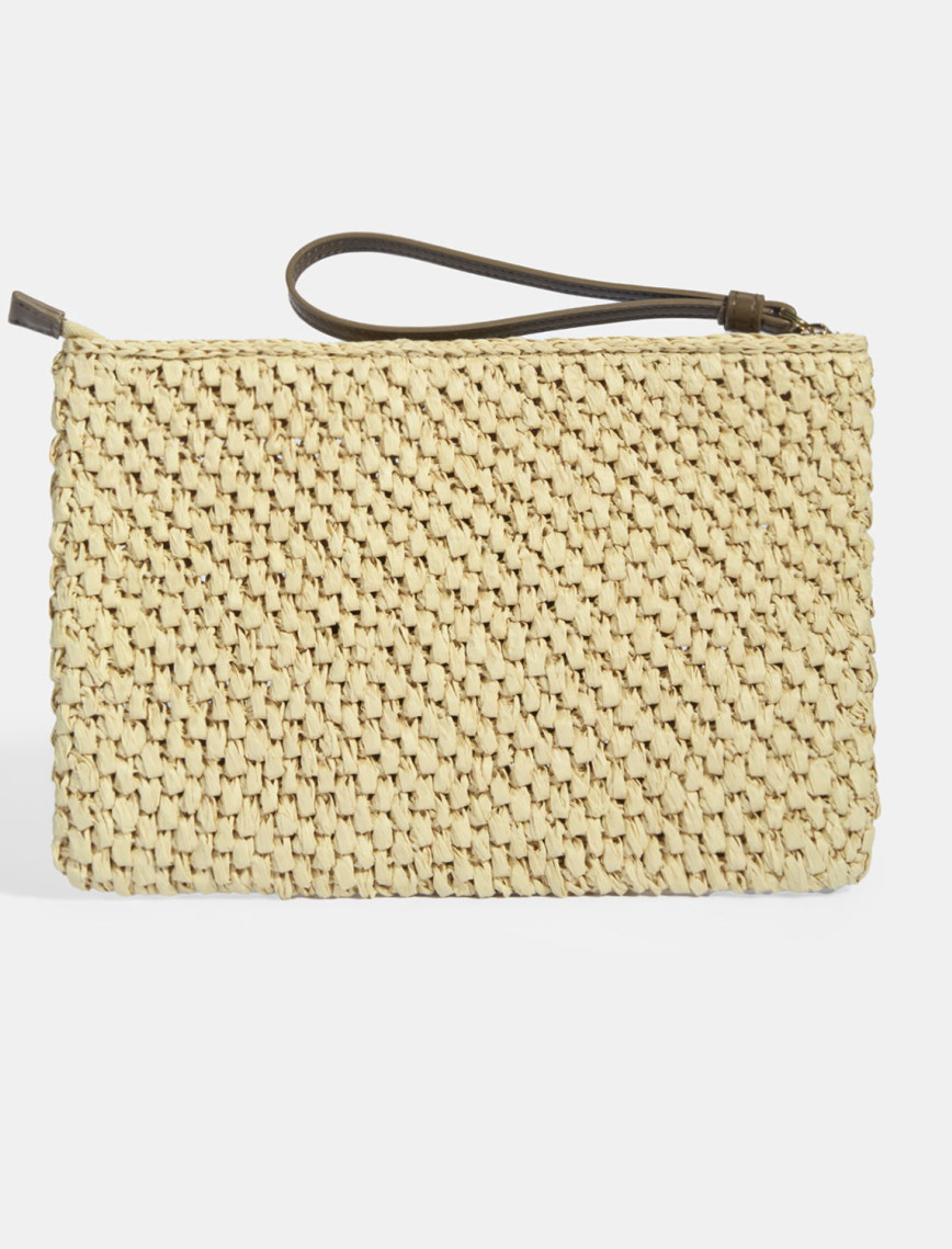 Kadın Kahve Çiçek Detaylı Hasır El Çantası Kadın Kahve Çiçek Detaylı Hasır El Çantası