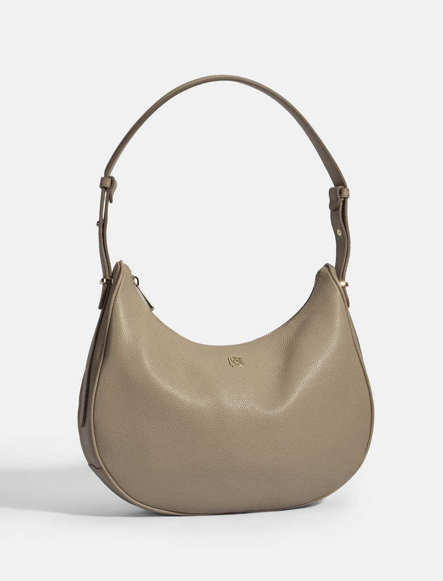 Kadın Koyu Bej Deri Omuz Çantası Kadın Koyu Bej Deri Omuz Çantası