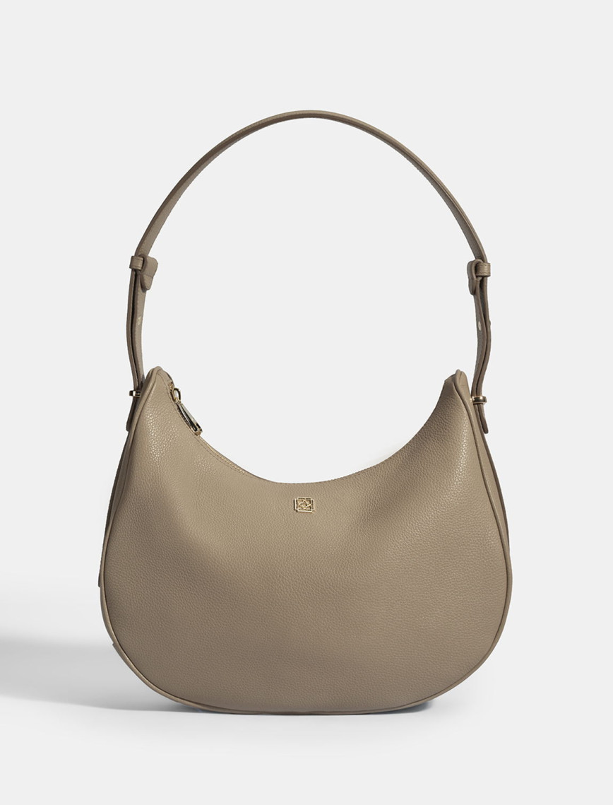 Kadın Koyu Bej Deri Omuz Çantası Kadın Koyu Bej Deri Omuz Çantası