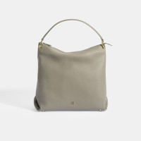 Kadın Gri Deri Omuz Çantası