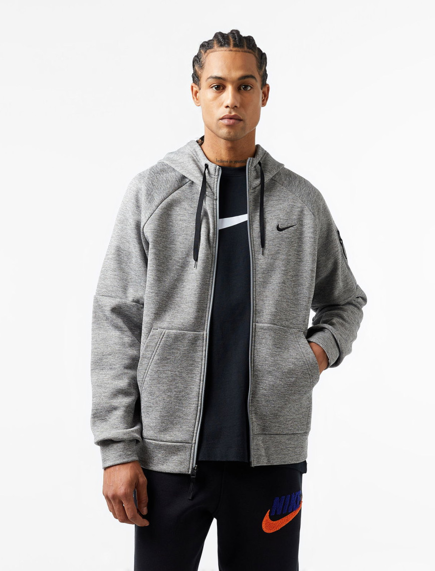 Nike Therma-Fit Full-Zip Erkek Siyah Hoodie Nike Therma-Fit Full-Zip Erkek Siyah Hoodie