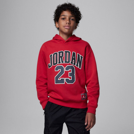 Jordan Jdn Jordan Fleece Pullover Hoodie Çocuk Kırmızı Kapüşonlu Sweatshirt Jordan Jdn Jordan Fleece Pullover Hoodie Çocuk Kırmızı Kapüşonlu Sweatshirt