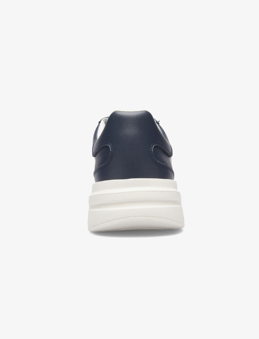 Guess Elba Leather Erkek Mavi Sneaker Guess Elba Leather Erkek Mavi Sneaker