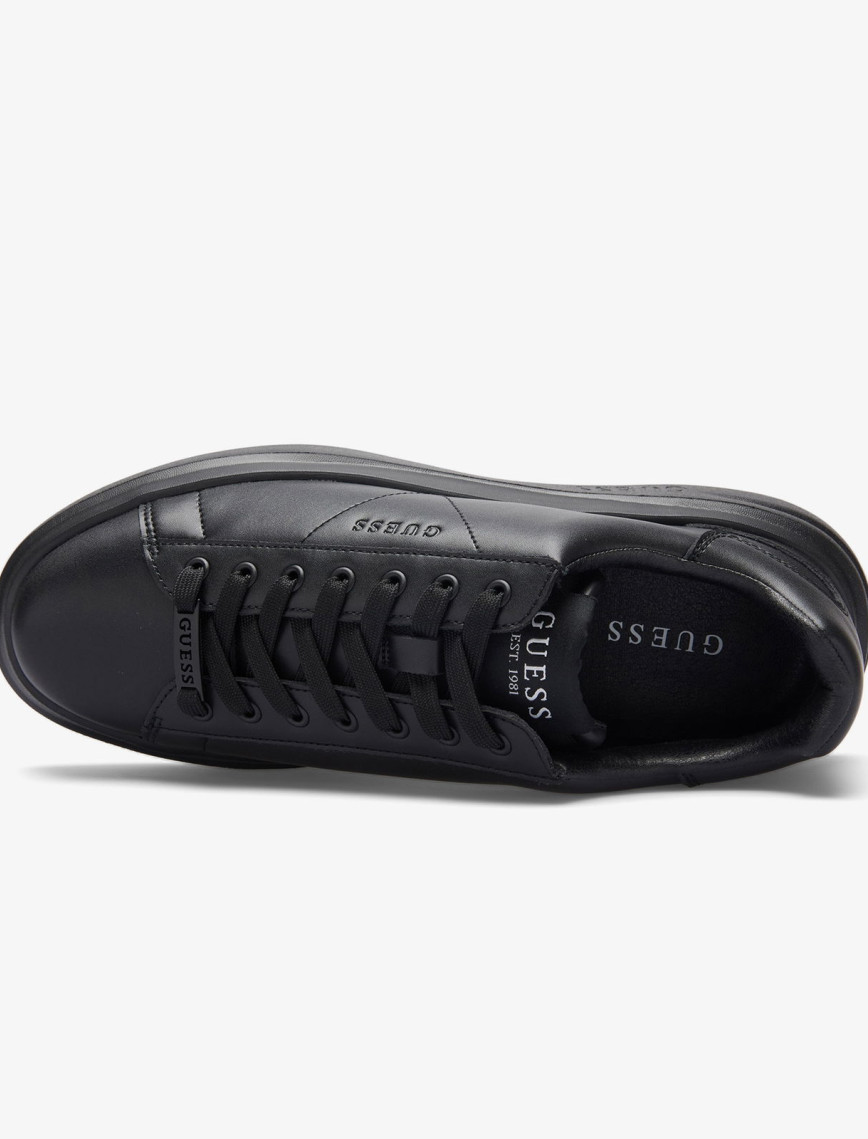 Guess Elba Leather Erkek Siyah Sneaker Guess Elba Leather Erkek Siyah Sneaker