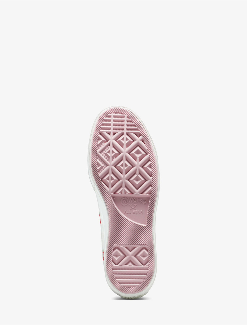 Converse Chuck Taylor All Star Lift Rose Cross Stitch Kadın Beyaz Platform Sneaker Converse Chuck Taylor All Star Lift Rose Cross Stitch Kadın Beyaz Platform Sneaker