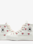 Converse Chuck Taylor All Star Lift Rose Cross Stitch Kadın Beyaz Platform Sneaker Converse Chuck Taylor All Star Lift Rose Cross Stitch Kadın Beyaz Platform Sneaker
