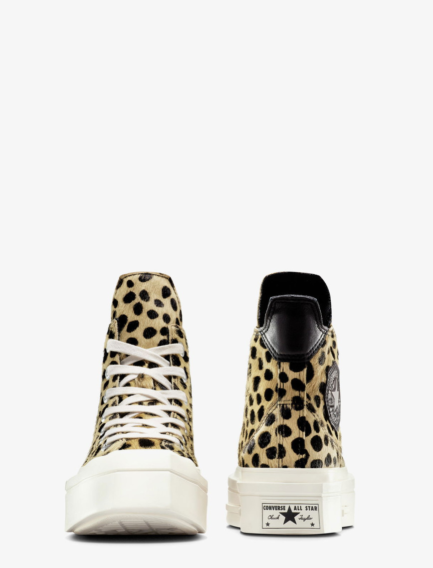 Converse Chuck 70 Leopard Print De Luxe Squared Unisex Siyah Platform Sneaker Converse Chuck 70 Leopard Print De Luxe Squared Unisex Siyah Platform Sneaker