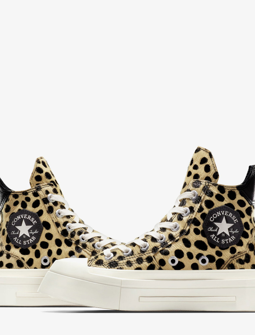 Converse Chuck 70 Leopard Print De Luxe Squared Unisex Siyah Platform Sneaker Converse Chuck 70 Leopard Print De Luxe Squared Unisex Siyah Platform Sneaker