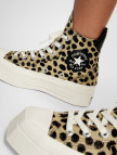 Converse Chuck 70 Leopard Print De Luxe Squared Unisex Siyah Platform Sneaker Converse Chuck 70 Leopard Print De Luxe Squared Unisex Siyah Platform Sneaker