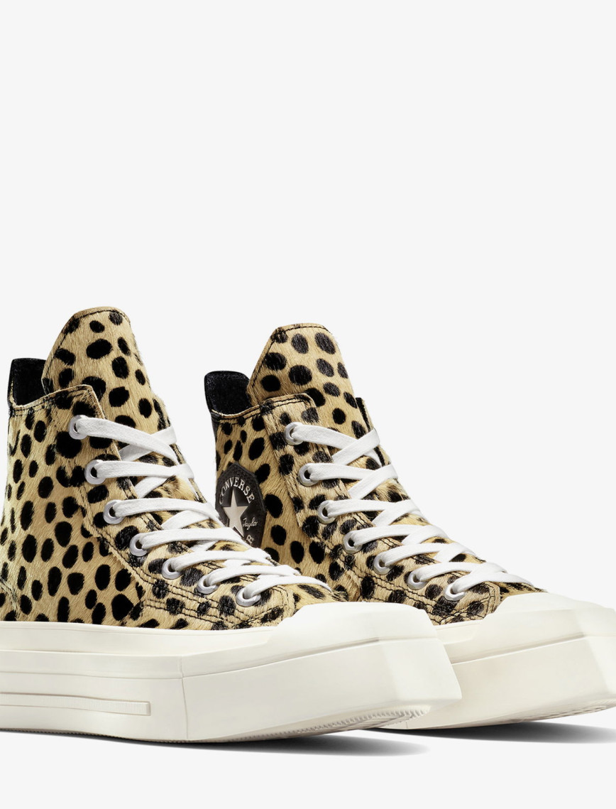 Converse Chuck 70 Leopard Print De Luxe Squared Unisex Siyah Platform Sneaker Converse Chuck 70 Leopard Print De Luxe Squared Unisex Siyah Platform Sneaker