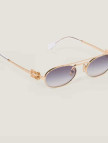 Miu Miu MU 54ZS 5AK30C Kadın Altın - Beyaz Güneş Gözlüğü Miu Miu MU 54ZS 5AK30C Kadın Altın - Beyaz Güneş Gözlüğü