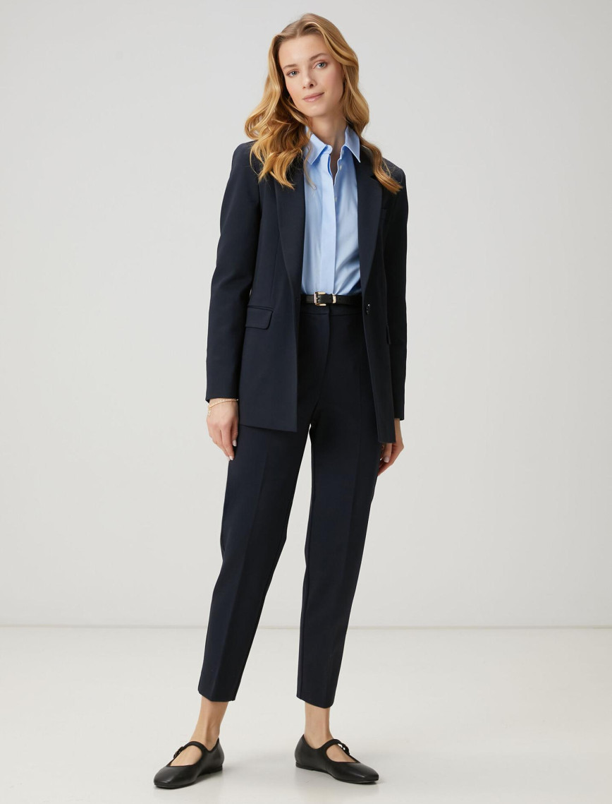 Beymen Club Kadın Lacivert Cigarette Pantolon