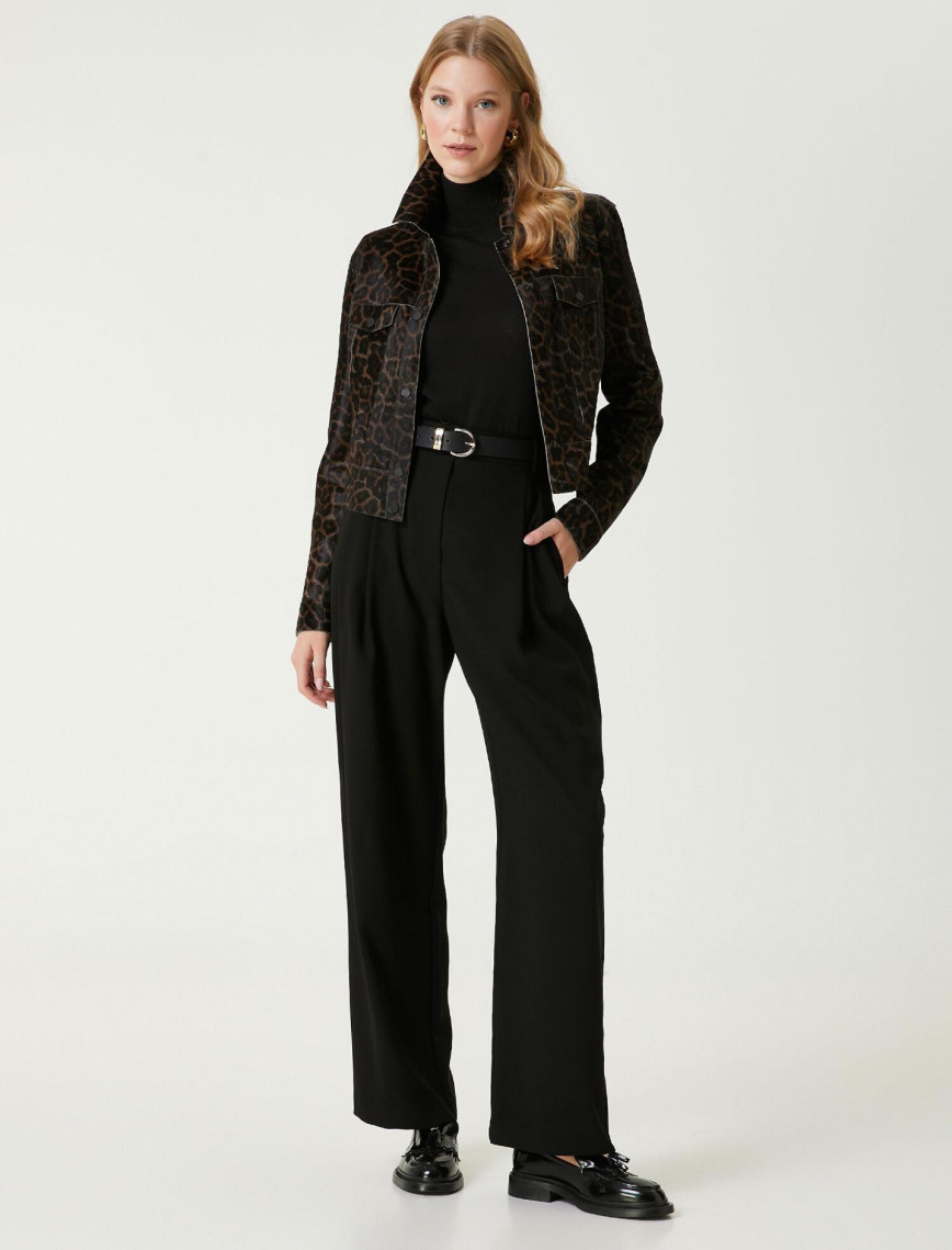 Beymen Club Kadın Siyah Krep Palazzo Pantolon Beymen Club Kadın Siyah Krep Palazzo Pantolon