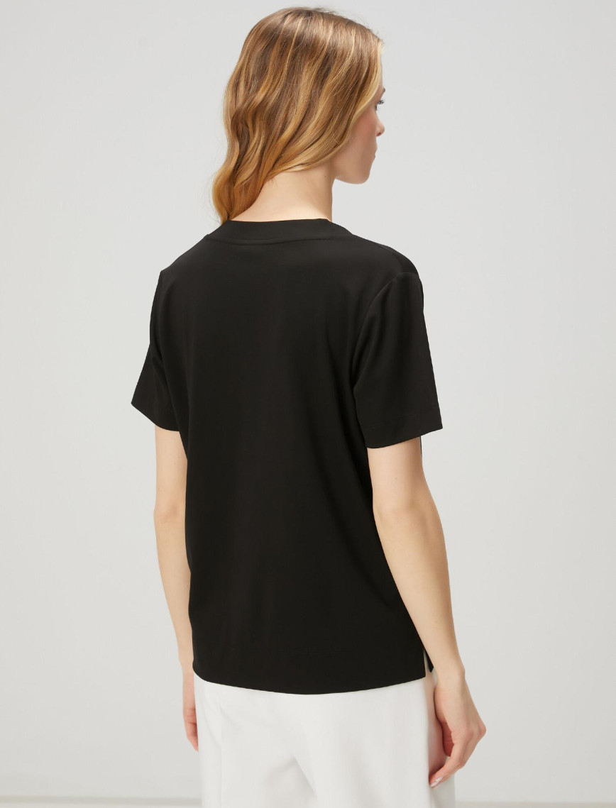 Beymen Club Kadin Siyah Basic T-shirt