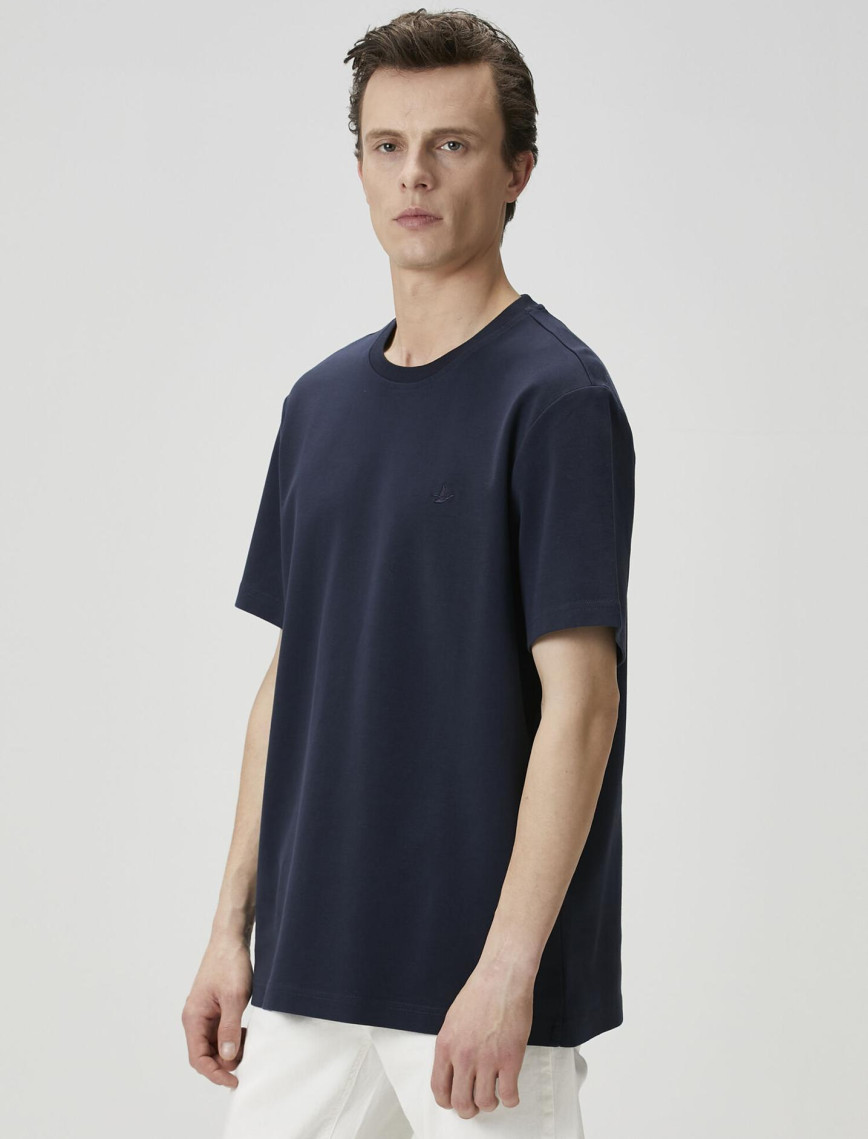 Beymen Club Erkek Relax Fit Lacivert Basic T-shirt Beymen Club Erkek Relax Fit Lacivert Basic T-shirt