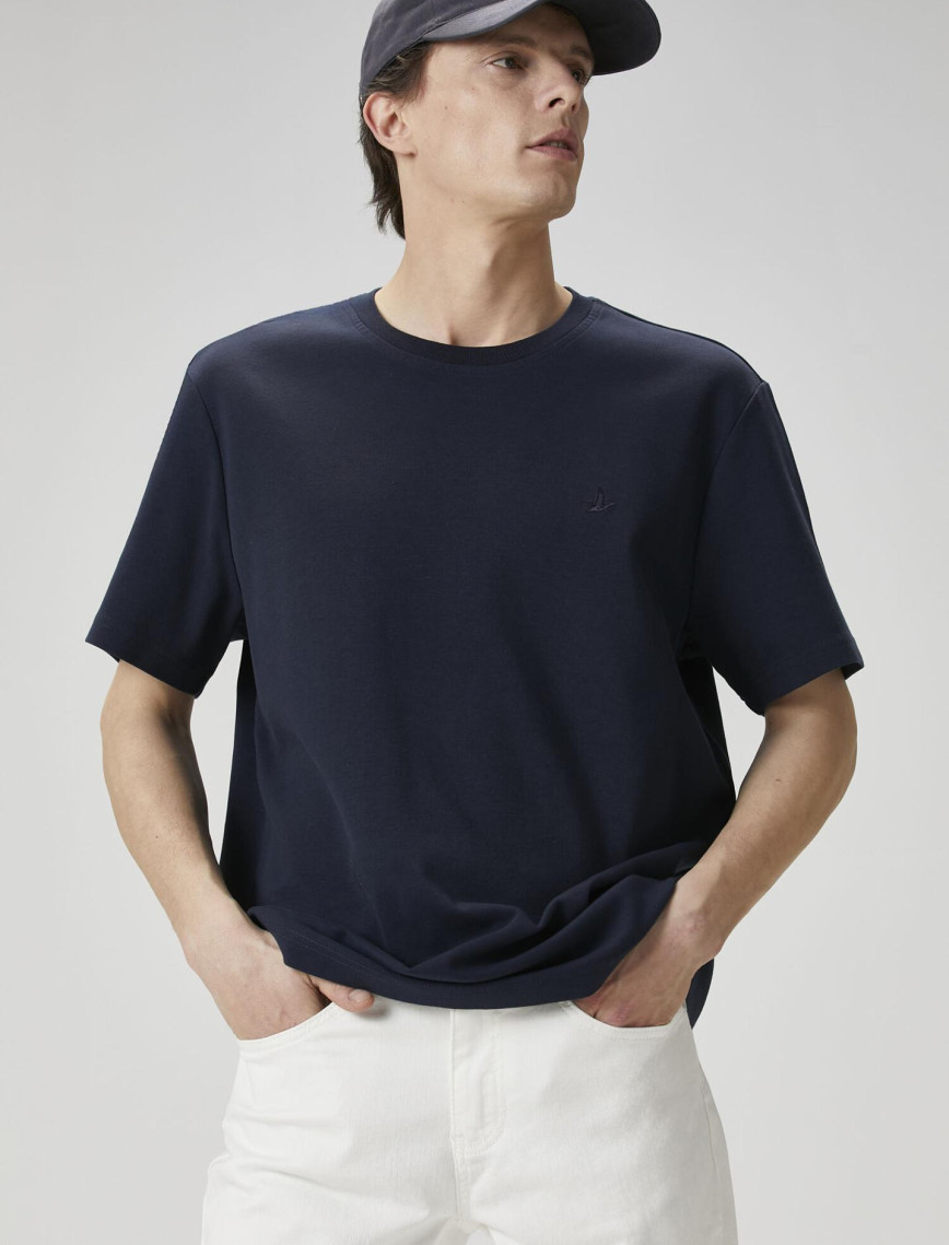 Beymen Club Erkek Relax Fit Lacivert Basic T-shirt Beymen Club Erkek Relax Fit Lacivert Basic T-shirt