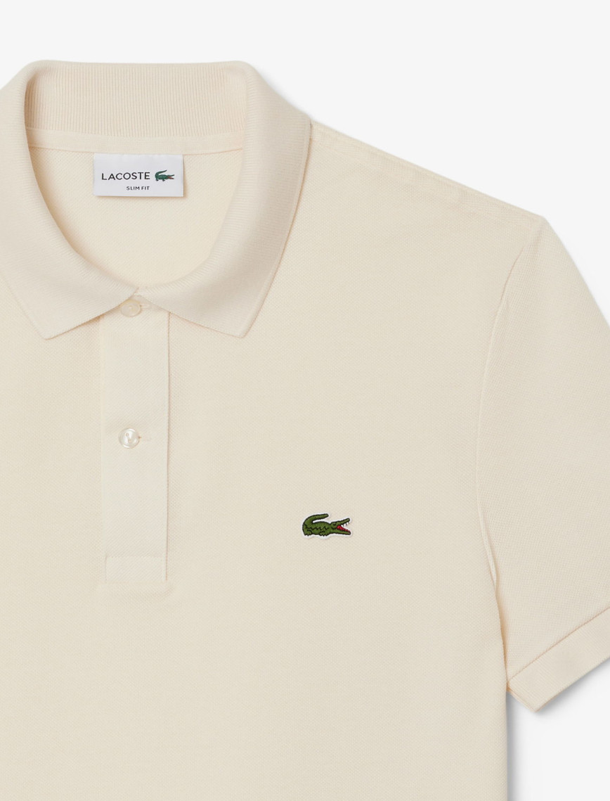Lacoste L.12.12 Erkek Slim Fit Bej Polo Lacoste L.12.12 Erkek Slim Fit Bej Polo