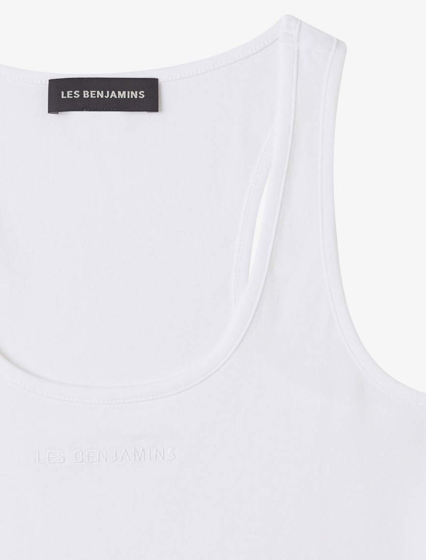 Les Benjamins Tank 009 Kadın Beyaz T-Shirt Les Benjamins Tank 009 Kadın Beyaz T-Shirt