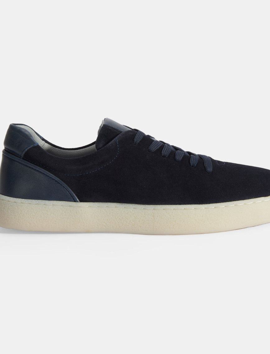 Erkek Lacivert Bağcıklı Süet Günlük Ayakkabı Erkek Lacivert Bağcıklı Süet Günlük Ayakkabı