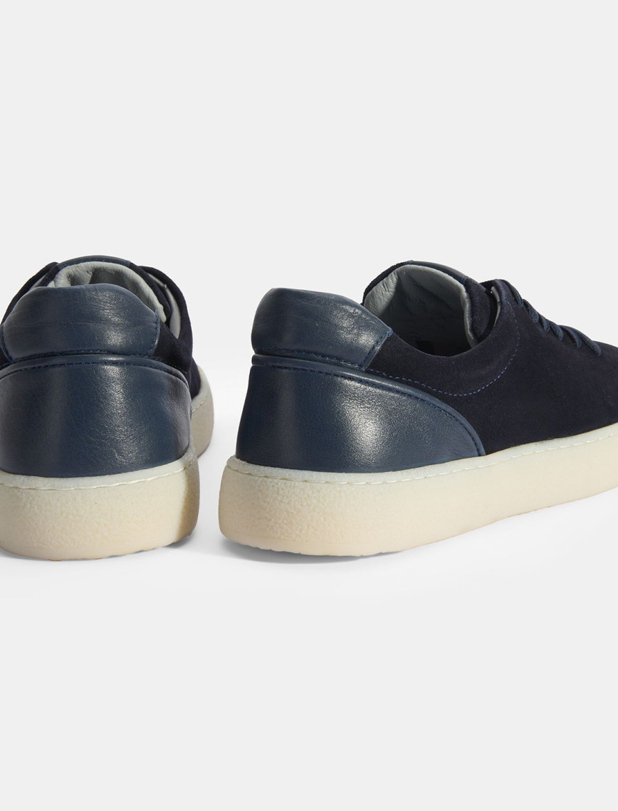 Erkek Lacivert Bağcıklı Süet Günlük Ayakkabı Erkek Lacivert Bağcıklı Süet Günlük Ayakkabı